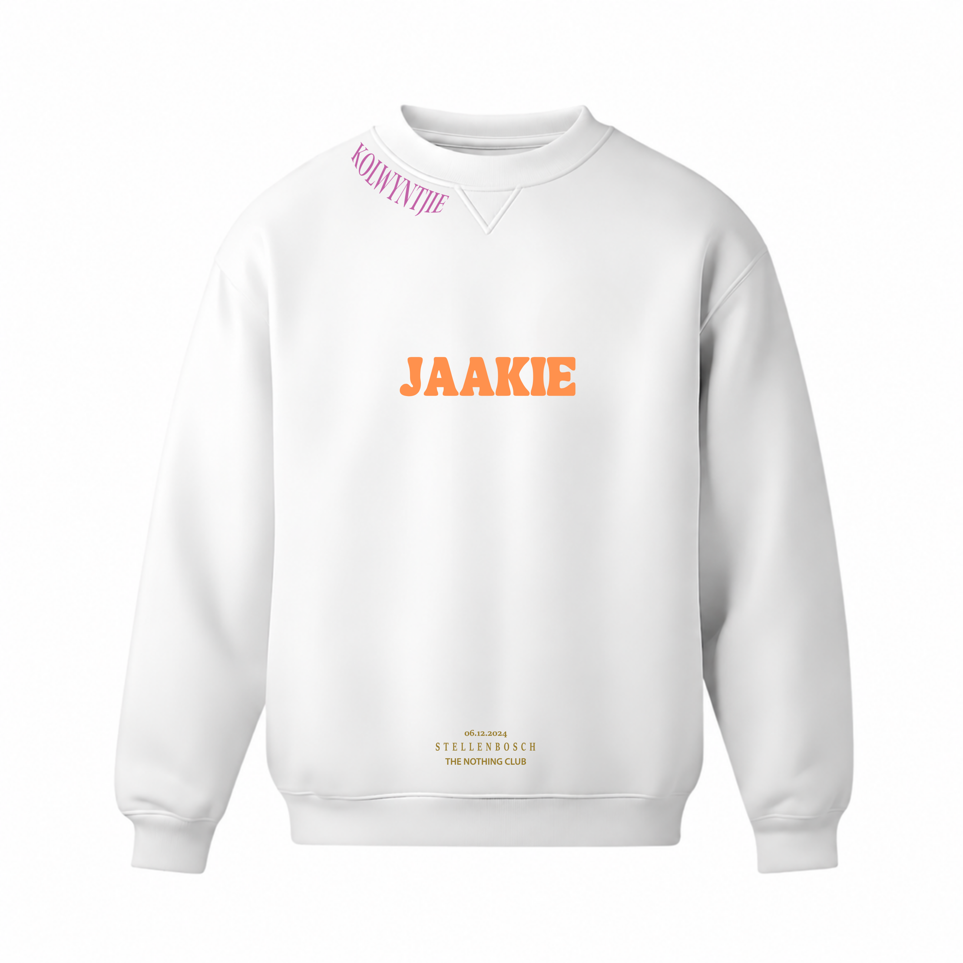 "Jaakie Swooshy Kolwyntjie" Crew Neck Sweater