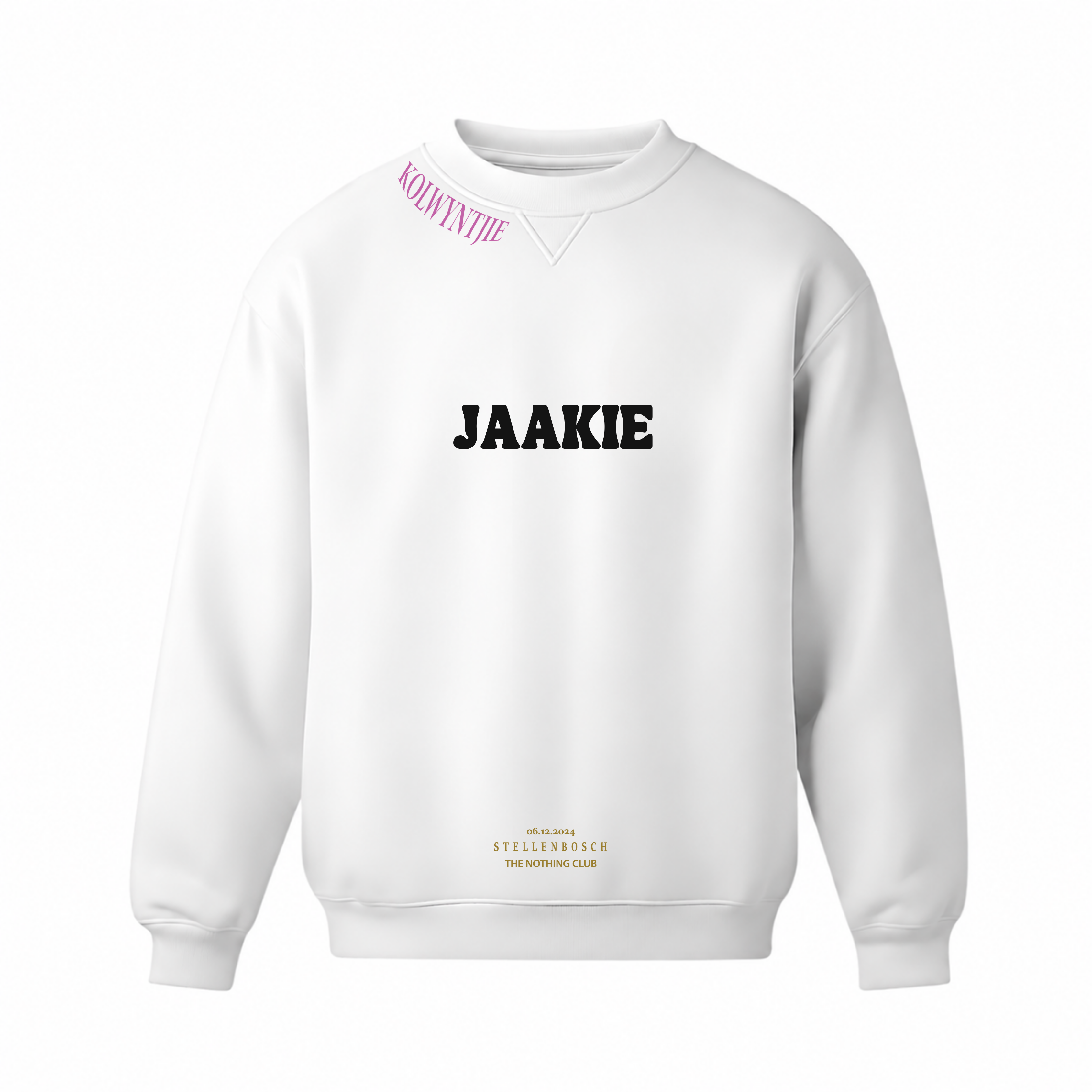 "Jaakie Swooshy Kolwyntjie" Crew Neck Sweater