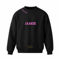 "Jaakie Swooshy Kolwyntjie" Crew Neck Sweater Black