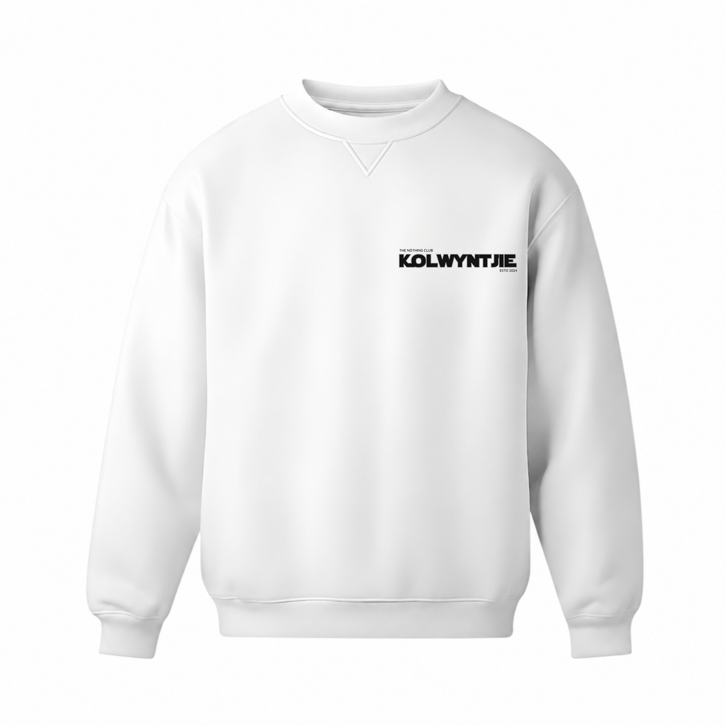 "The Kolwyntjie" Crew Neck Sweater White