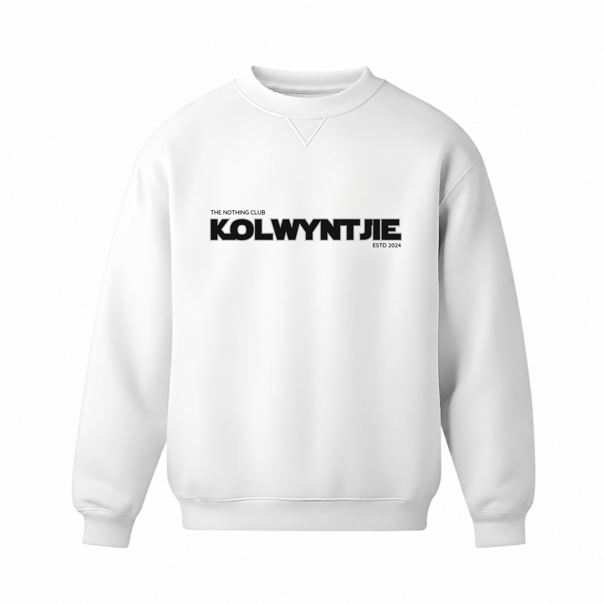 "The Kolwyntjie" Crew Neck Sweater White