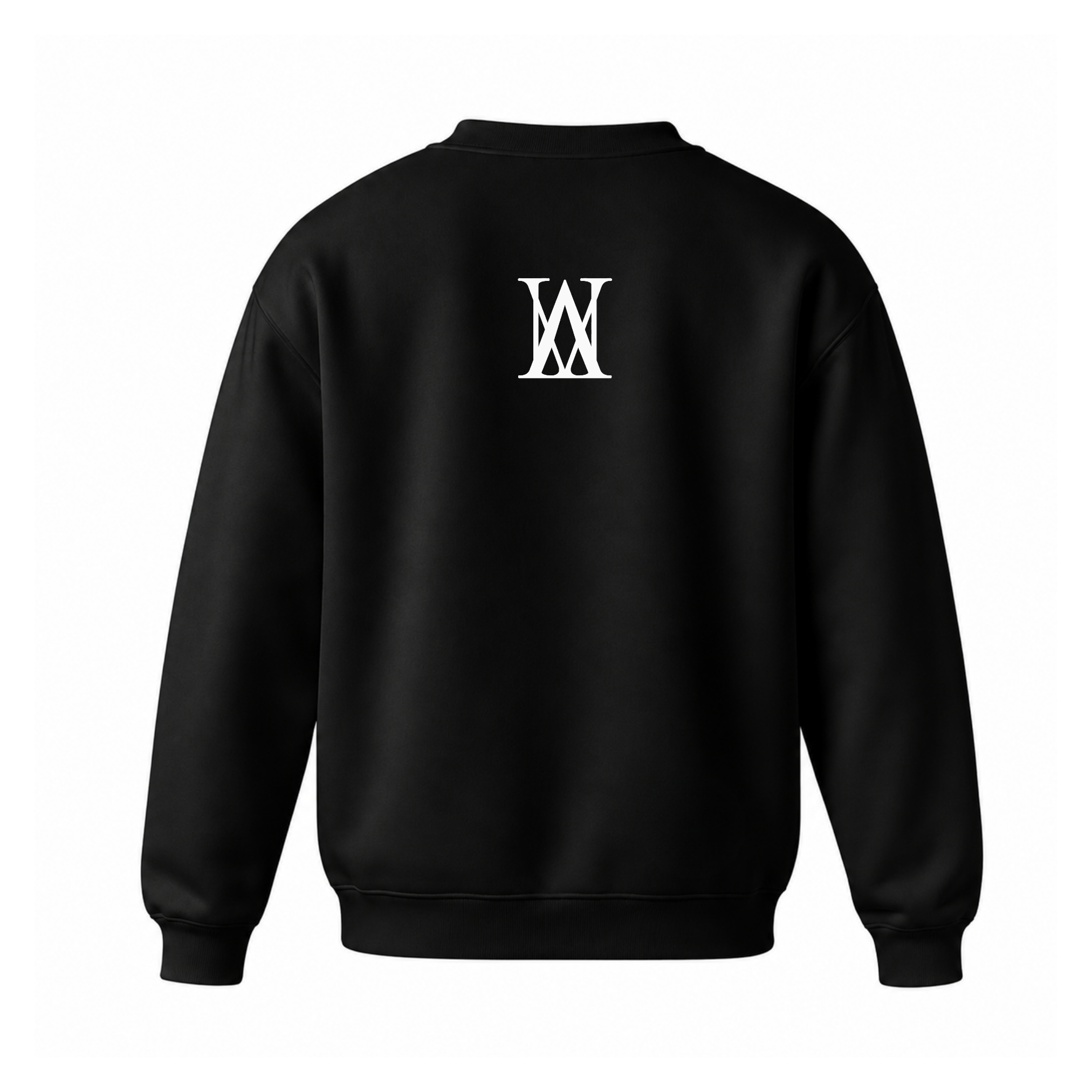 "Bag Head" Crew Neck Sweater Black