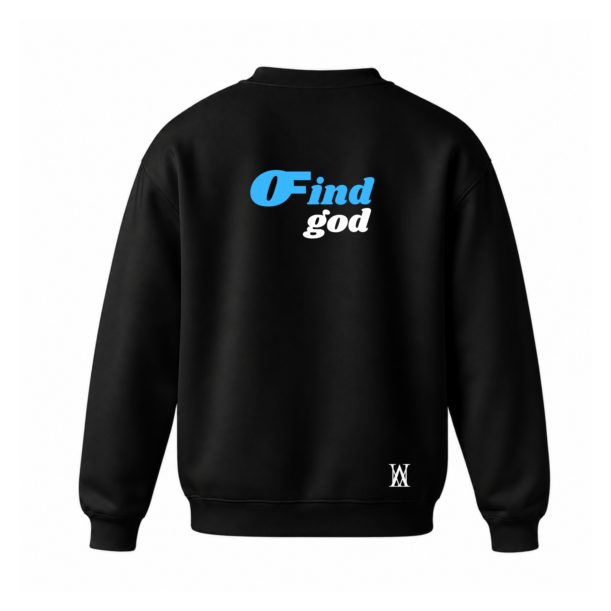"OFindGod" Crew Neck Sweater Black
